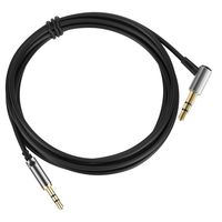 LASMEX 2.5mm to 3.5mm Audio Cable 3.9ft Headphone Aux Cord Compatible for Bose QC25, QC35, QuietComfort 25/35, AE2, AE2i, AE2w, SoundLink, SoundTrue and Audio-Technia, AKG, JBL (1-Pack, Black)