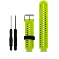 ZSZCXD Soft Silicone Replacement Watch Band for Garmin Forerunner 235/220 / 230/620 / 630/735 Smart Watch (01 Lime & Black)