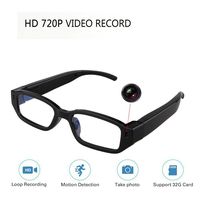 HD Hidden Glasses Camera Mini DVR Surveillance Eyewear Spy Camera - Video Loop Recording - Snapshot - Mini Digital Camera-USB Charger Support 32GB