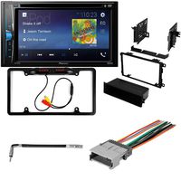 CACHÉ KIT146 Bundle W/Car Stereo with Bluetooth, Backup Camera for Chevy Cars Listed Below Double DIN Multimedia DVD Touchscreen Receiver W/Complete Installation Kit (5 Item)