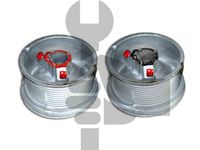 Garage door cable drums 400-12 standard lift 12'1" cable 375lbs / drums