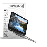 Celicious Vivid Invisible Glossy HD Screen Protector Film Compatible with Dell Inspiron 17 7773 [Pack of 2]