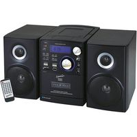 Supersonic SC-807 Bluetooth CD Player Shelf Stereo Black Consumer Electronics