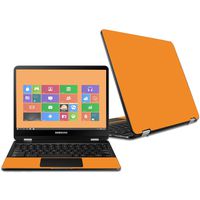 MightySkins Skin Compatible with Samsung Chromebook Pro 12.3" - Solid Orange | Protective, Durable, and Unique Vinyl Decal wrap Cover | Easy to Apply, Remove, and Change Styles | Made in The USA