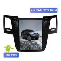 Flyunice 12.1 Inch IPS Vertical Screen Tesla Style Android 7.1 Touch Screen Car Stereo Radio GPS Navigation for Toyota Fortuner Revo 2004-2015 Auto A/C Headunit Multimedia Bluetooth WiFi 4G