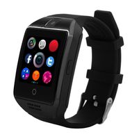 Bluetooth Smart Watch Q18 Touch Screen Smartwatch with Camera and SIM Card TF/SD Card Slot Pedometer Activity Tracker for Android iOS Phones Samsung Huawei PK GT08 A1 (Black)