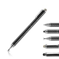 HANLIN Stylus Pens for Touch Screens with Ballpoint Pen Writing，4-in-1 Universal Capacitive Stylus ，Capacitive Stylus Pens for iPad, iPhone, Tablet and Other Touch Screens(1 Pack)