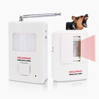 Dog Barking Alarm Motion Detector,Pir Wireless Human Body Walking Sensor Doorbell Door Security Alert System Device for Home or Office Burglar Deterrent (Pack of 1)