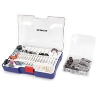 WORKPRO Rotary Tool Accessories Kit, 295-piece in Compact Case, 1/8-inch Diameter Shanks, with 4pc Collet, Universal for Major Brands
