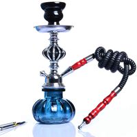 DM-HC 10" Hose Hookah Combo Kit Set, Shisha Pipe Acrylic Base Metal Material Smoking Water Pipe Bong 010,C