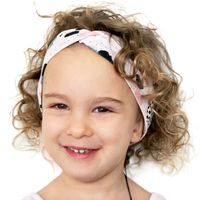 Little Crowns NYC Premium Kids Headphones Headband Volume Limited - Comfortable Super Flexible Lycra - Ultra-Thin Speakers for Toddlers & Children for Traveling, School, Home - Knotted