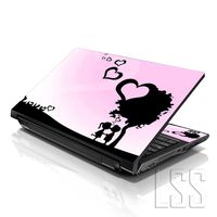 LSS 15 15.6 inch Laptop Notebook Skin Sticker Cover Art Decal Fits 13.3" 14" 15.6" 16" HP Dell Lenovo Apple Asus Acer Compaq (Free 2 Wrist Pad Included) Love Night Heart