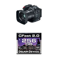 Canon XC15 4K UHD Professional Camcorder with Delkin 256GB Cinema CFast 2.0 Memory Card