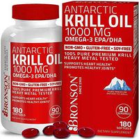 Aceite De Krill Antartico 1000 Mg Con Omega-3 Epa, Dha, Astaxantina Y Fos 180 ct