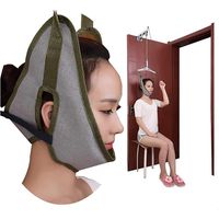 QIYU Cervical Traction Kit, Over Door Traction Neck Cervical Traction Massager, Chiropractic Posture Corrector Head Back Relaxation