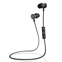 Acesori Bluetooth Sports Headphones, Rich Audio & Bass Quality with Sweat Proof Magnetic Earbuds for Running & Gym Workouts- Jet Black Colored A.Buds