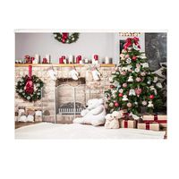 Eubell Christmas Photography Backdrops Child Christmas Fireplace Decoration Background for Photo Studio,49.2 x 31.5inch