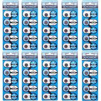 eCoreCell (50pcs) CR1220 5012LC 3V 3 Volt Lithium Single Use Non-Rechargeable Button Coin Cell Battery