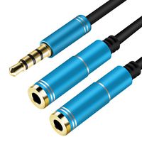 Headphone Splitter, Audio Splitter, 3.5mm Splitter, Aux Splitter - Stereo Earphone Splitter, 3.5mm Male to 2 Female 3.5 mm Splitter, Headphone Jack Splitter for Music Share with Couples Family