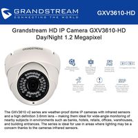 Grandstream Outdoor IP Camera GXV3610-HD Dome IP Camera Day/Night 1.2 Megapixel 720p (802.3af)