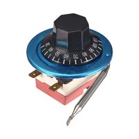 uxcell Electric Oven Thermostat, Adjustable Temperature Controller Temperature Control Switch, 30-110℃ 16A 2 Pin N.C