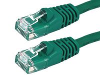 Buhbo 15 FT CAT 5E UTP RJ45 Ethernet Network Booted Snagless Cable, Green