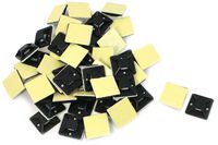 Uxcell Self Adhesive Cable Tie Mount Base Holder, 25 x 25 x 8mm, 50 Pcs