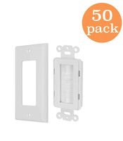 Tricom Brush Style Opening Passthrough Low Voltage Cable Plate (50 Pack)