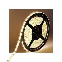 Water-Resistance IP65, 12V Waterproof Flexible LED Strip Light, 16.4ft/5m Cuttable LED Light Strips, 300 Units 3528 LEDs Lighting String, LED Tape(Warm White), Power Adapter not Included
