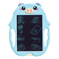 LCD Writing Tablet,9 Inch Colorful Screen Digital Writer Electronic Graphics Tablet Portable Writing Board (Pig-Blue)