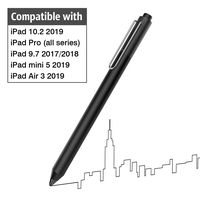 MoKo Active Stylus Pen Fit with iPad, High Sensitivity Rechargeable Pencil Capacitive Digital Pen Compatible iPad Pro 9.7/10.5/11/12.9, iPad 10.2/Mini 5/iPad Air 3 2019, iPad 9.7 2017/2018 - Black