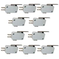 TWTADE / 10pcs V-152-1C25 Hinge Lever Type Miniature Micro Switch SPDT Snap Action Switch Snap Action for Arduino