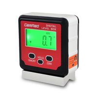GemRed XVB Digital Angle Gauge Level Box (82412-XVB Angle Gauge with v-groove magnetic base)