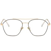 Hipster Anti Blue Light Blocking Glasses Metal Vintage Polygon Full Frame Glasses for Women/Men SJ5038