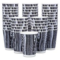 Disposable Paper Coffee Cups - Paper Travel Coffee Cups -12oz Paper Cups - Recyclable, Insulated To Go Coffee Cups for Hot Beverages Ideal for Home, Office, Travel or Cafes 50 Sets