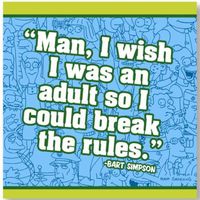 Simpsons Luncheon Napkin