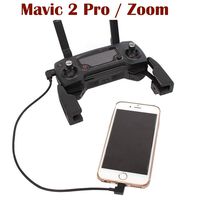 Fantom Drone Works DJI Mavic 2 Pro / Zoom...Remote Control Cable..Short...Micro USB to iPhone