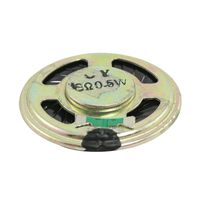 uxcell a12030700ux0838 1.4 inches Diameter Aluminum Shell Round Slim Internal Magnet Speaker 8 Ohm 0.5W