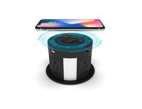 Automatic Pop Up Outlet Surge Protector Retractable Hidden Recessed Power Strip Power Socket with Wireless Charger USB Charging Station, 4US Plug+2USB+1RJ45 Port+1HDMI Port for Ofiice Conference