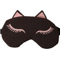 Zentto Cute Fox Eye Mask Sleep Mask Comfort Adjustable Shade Cover Blindfold with Ice Bag Healthy Relieve Fatigue-Brown