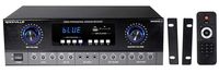 Rockville SingMix 2 2000 Watt Home Receiver Mixing Amplifier w/Bluetooth/Echo