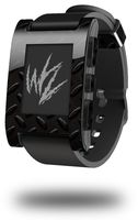 Diamond Plate Metal 02 Black - Decal Style Skin fits Original Pebble Smart Watch (Watch Sold Separately)