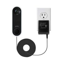 LANMU Power Adapter for Arlo Doorbell,18V Transformer Power Supply Compatible with Arlo Video Doorbell (AVD1001),with Wire Clips (16.4ft/5m)