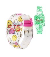 Dayneeds Watch LED Boys Watch Sport Digital Touch Screen Outdoor Watches Smiling Unicorn Style Unisex Silicone LED Digital Creative Luminous Sport Watch Bracelet 1pcs