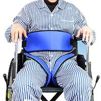 Jeamive Cushion Pelvic Slider Belt, Patient Wheelchair Seat Belt Restraint Band Medical Elderly Fixing Belt for Patient Bound Prevent Patient Forward Sliding