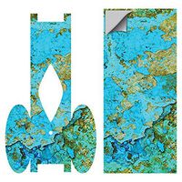 MightySkins Skin Compatible With Kandypens Slim Battery w/USB Charger - Teal Marble | Protective, Durable, and Unique Vinyl wrap cover | Device Not Included - This Is A Skin