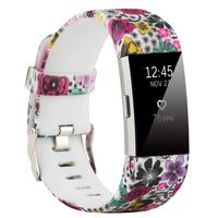 honecumi Colorful Watch Band Replacement for Fitbit Charge 2 Wrist Strap for Men & Women Quick Release Strap Band Compatible with Fitbit Charge 2 Smart Watch-Small Size -Classical Flower