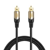 6FT Digital Optical Audio Cable, CableCreation Toalink Cable Male to Male Digital Optical Cable with Gold Plated for Home Theater, Sound Bar, TV, Xbox, VD/CD Player, Blu-ray Player, Game Console&More