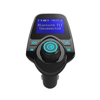 Autoday Automotive T11 Wireless Bluetooth Car MP3 Adapter LCD Modulator Full Frequency FM Transmitter Suitable for All Smartphones AUX Cable/TF Card/3.5mm Line/Handsfree Calling (Ship From US)