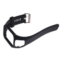 Micro Trader Silicone Watch Strap Black Wrist Band Straps Bracelet Replacement for TomTom Runner 2 Runner 3 Spark Spark 3 Sport GPS Watch
